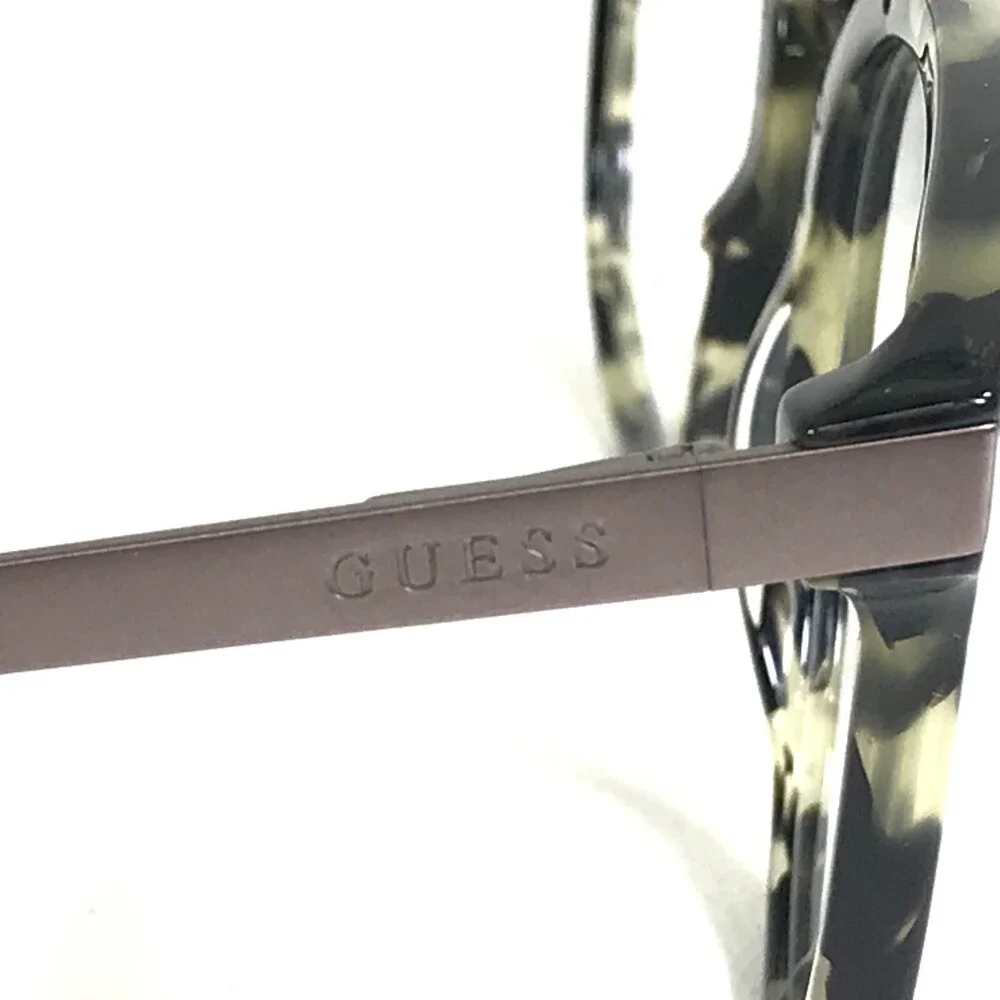 Guess Eyeglasses Frames GU1964 097 Gray Tortoise Gunmetal Round 52-20-145